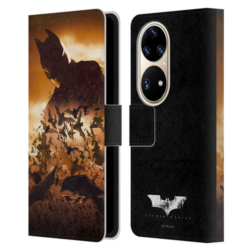 Batman Begins Graphics Poster Leather Book Wallet Case Cover For Huawei P50 Pro