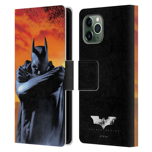 Batman Begins Graphics Character Leather Book Wallet Case Cover For Apple iPhone 11 Pro