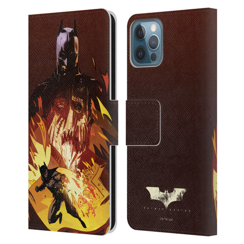 Batman Begins Graphics Scarecrow Leather Book Wallet Case Cover For Apple iPhone 12 / iPhone 12 Pro