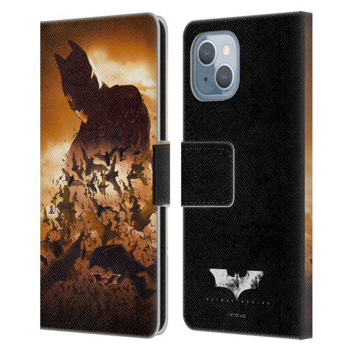Batman Begins Graphics Poster Leather Book Wallet Case Cover For Apple iPhone 14