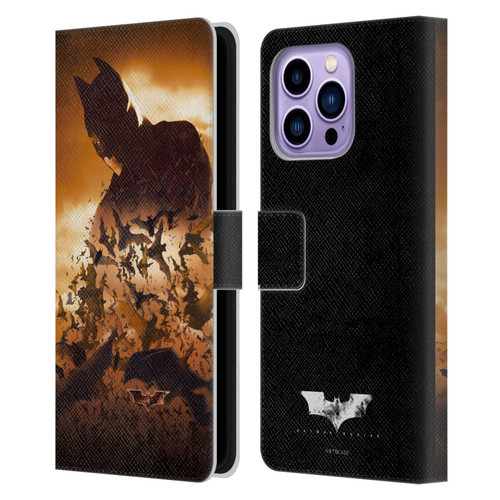 Batman Begins Graphics Poster Leather Book Wallet Case Cover For Apple iPhone 14 Pro Max