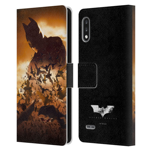 Batman Begins Graphics Poster Leather Book Wallet Case Cover For LG K22