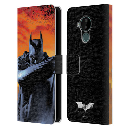 Batman Begins Graphics Character Leather Book Wallet Case Cover For Nokia C30