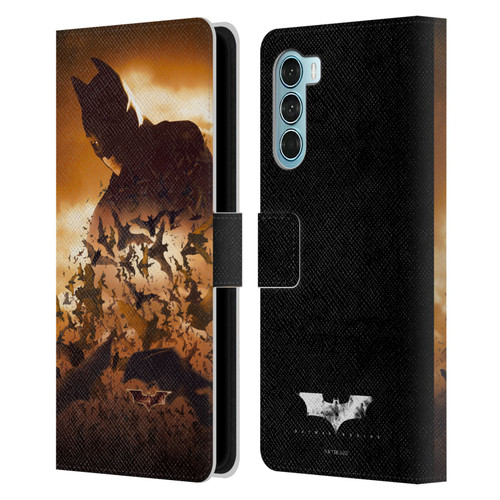 Batman Begins Graphics Poster Leather Book Wallet Case Cover For Motorola Edge S30 / Moto G200 5G
