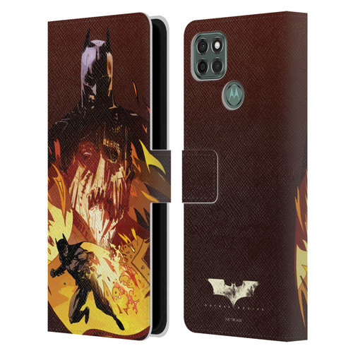 Batman Begins Graphics Scarecrow Leather Book Wallet Case Cover For Motorola Moto G9 Power