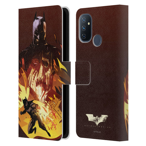 Batman Begins Graphics Scarecrow Leather Book Wallet Case Cover For OnePlus Nord N100