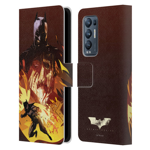 Batman Begins Graphics Scarecrow Leather Book Wallet Case Cover For OPPO Find X3 Neo / Reno5 Pro+ 5G