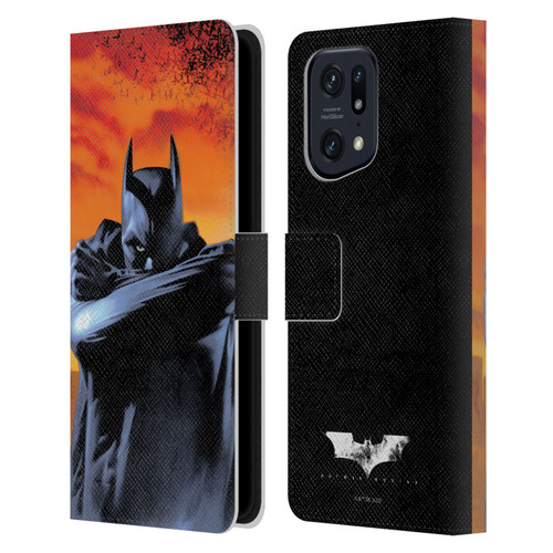 Batman Begins Graphics Character Leather Book Wallet Case Cover For OPPO Find X5 Pro