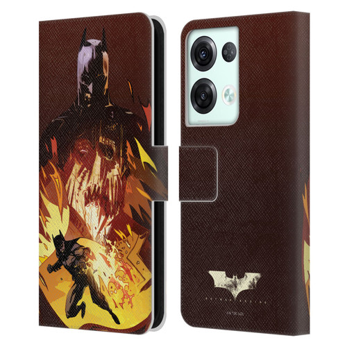 Batman Begins Graphics Scarecrow Leather Book Wallet Case Cover For OPPO Reno8 Pro