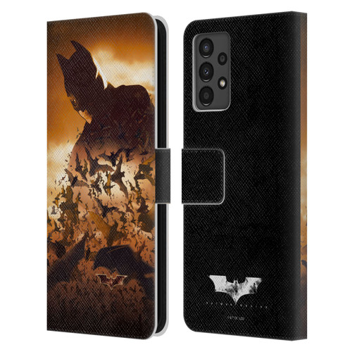Batman Begins Graphics Poster Leather Book Wallet Case Cover For Samsung Galaxy A13 (2022)