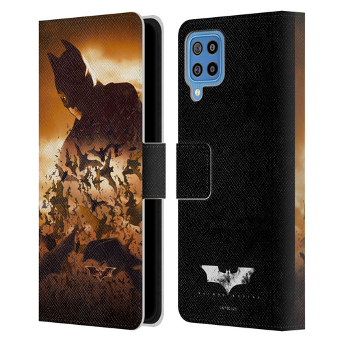 Batman Begins Graphics Poster Leather Book Wallet Case Cover For Samsung Galaxy F22 (2021)