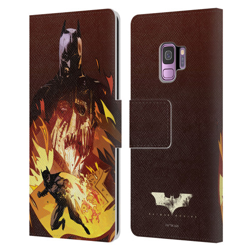 Batman Begins Graphics Scarecrow Leather Book Wallet Case Cover For Samsung Galaxy S9