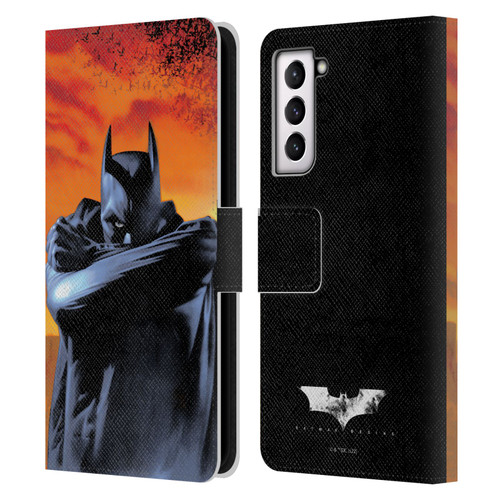 Batman Begins Graphics Character Leather Book Wallet Case Cover For Samsung Galaxy S21 5G