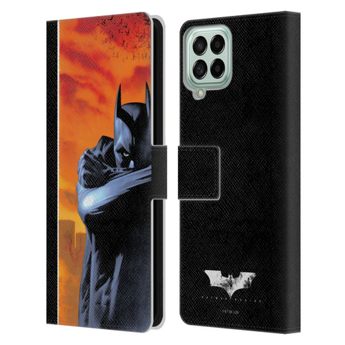 Batman Begins Graphics Character Leather Book Wallet Case Cover For Samsung Galaxy M53 (2022)