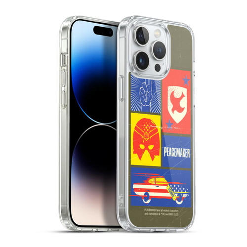 Peacemaker: Television Series Graphics Icons Soft Gel Case for Apple iPhone 13 Pro Max & MagSafe