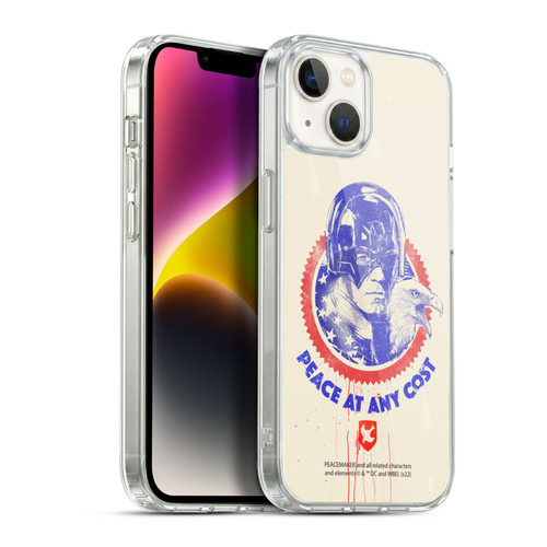 Peacemaker: Television Series Graphics Christopher Smith & Eagly Soft Gel Case for Apple iPhone 14 Plus & MagSafe