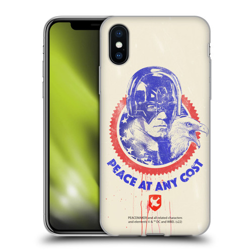 Peacemaker: Television Series Graphics Christopher Smith & Eagly Soft Gel Case for Apple iPhone X / iPhone XS