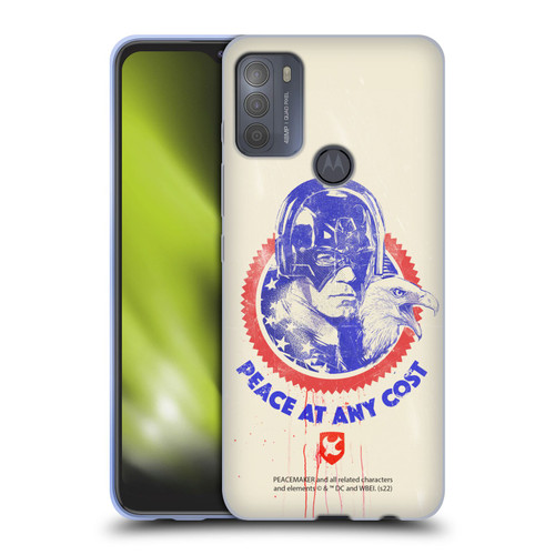Peacemaker: Television Series Graphics Christopher Smith & Eagly Soft Gel Case for Motorola Moto G50