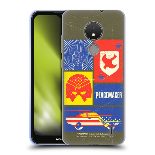 Peacemaker: Television Series Graphics Icons Soft Gel Case for Nokia C21