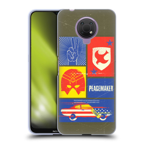 Peacemaker: Television Series Graphics Icons Soft Gel Case for Nokia G10