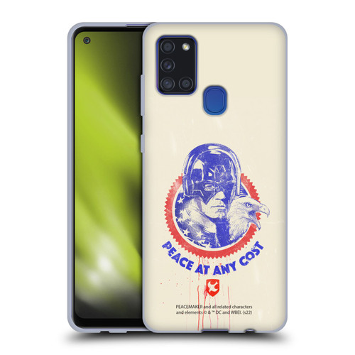 Peacemaker: Television Series Graphics Christopher Smith & Eagly Soft Gel Case for Samsung Galaxy A21s (2020)