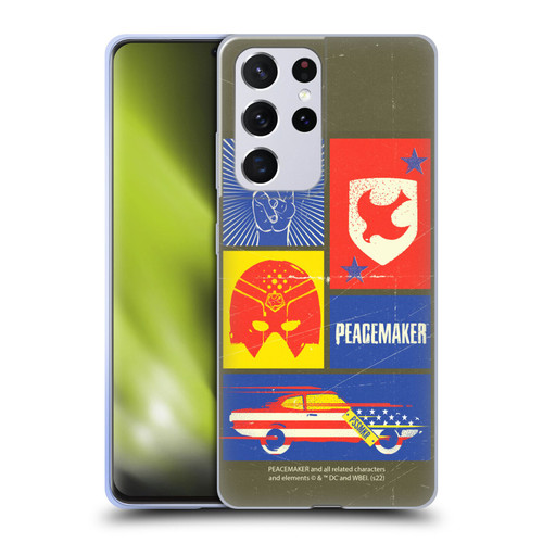 Peacemaker: Television Series Graphics Icons Soft Gel Case for Samsung Galaxy S21 Ultra 5G