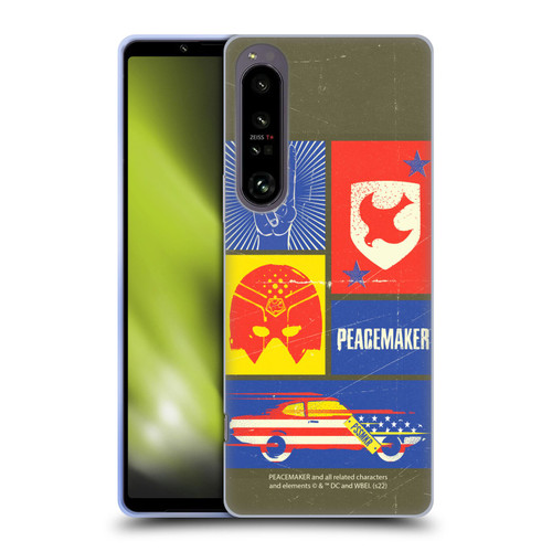 Peacemaker: Television Series Graphics Icons Soft Gel Case for Sony Xperia 1 IV