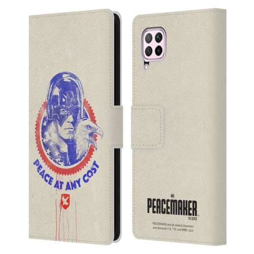 Peacemaker: Television Series Graphics Christopher Smith & Eagly Leather Book Wallet Case Cover For Huawei Nova 6 SE / P40 Lite