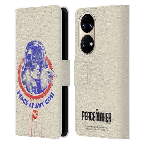 Peacemaker: Television Series Graphics Christopher Smith & Eagly Leather Book Wallet Case Cover For Huawei P50