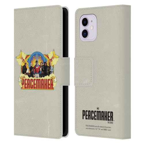 Peacemaker: Television Series Graphics Group Leather Book Wallet Case Cover For Apple iPhone 11