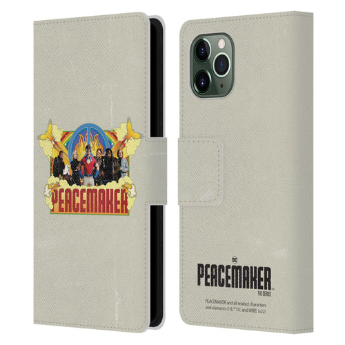 Peacemaker: Television Series Graphics Group Leather Book Wallet Case Cover For Apple iPhone 11 Pro