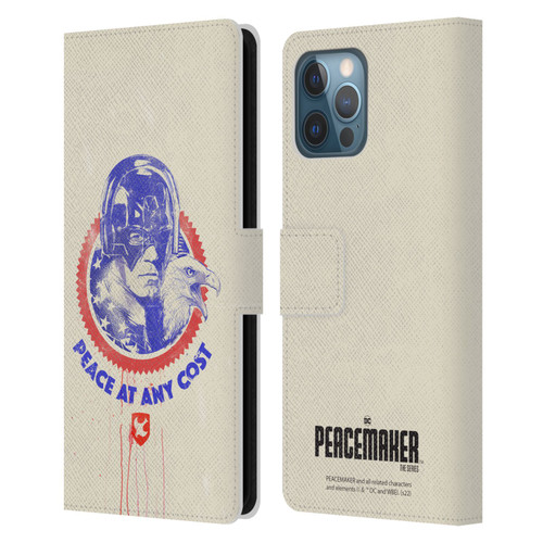 Peacemaker: Television Series Graphics Christopher Smith & Eagly Leather Book Wallet Case Cover For Apple iPhone 12 Pro Max