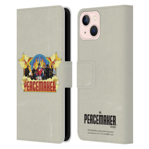 Peacemaker: Television Series Graphics Group Leather Book Wallet Case Cover For Apple iPhone 13