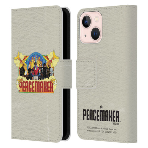 Peacemaker: Television Series Graphics Group Leather Book Wallet Case Cover For Apple iPhone 13 Mini