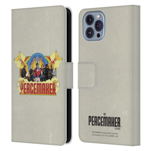 Peacemaker: Television Series Graphics Group Leather Book Wallet Case Cover For Apple iPhone 14