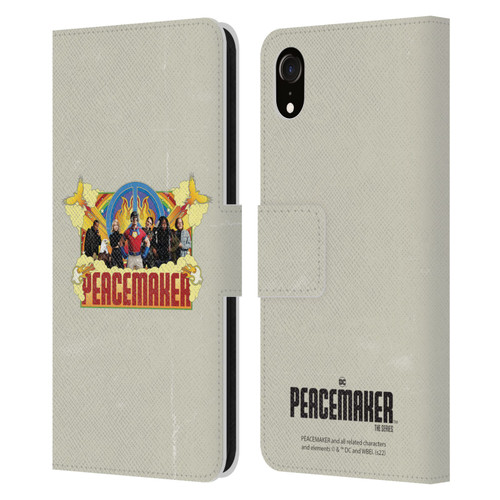 Peacemaker: Television Series Graphics Group Leather Book Wallet Case Cover For Apple iPhone XR