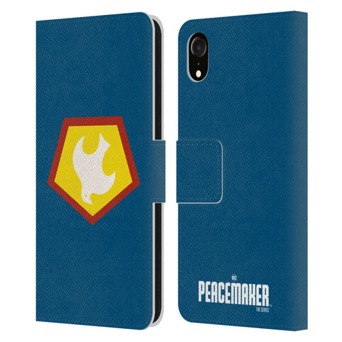 Peacemaker: Television Series Graphics Logo Leather Book Wallet Case Cover For Apple iPhone XR
