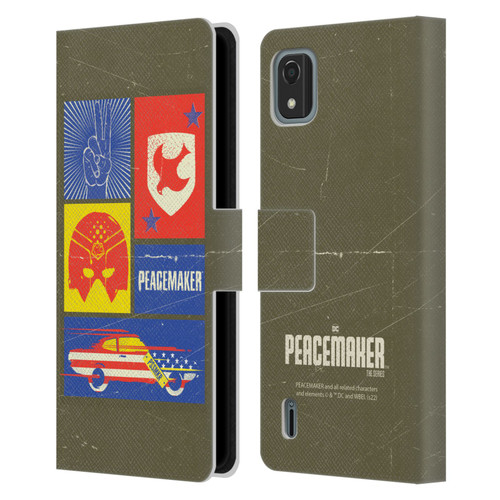 Peacemaker: Television Series Graphics Icons Leather Book Wallet Case Cover For Nokia C2 2nd Edition