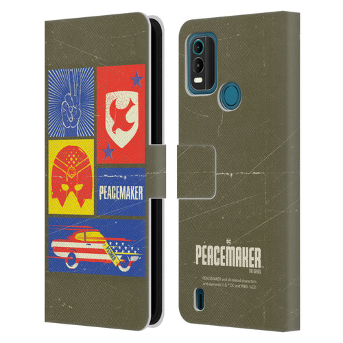 Peacemaker: Television Series Graphics Icons Leather Book Wallet Case Cover For Nokia G11 Plus