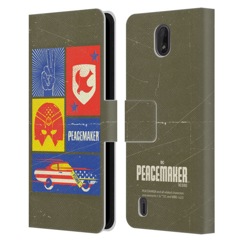 Peacemaker: Television Series Graphics Icons Leather Book Wallet Case Cover For Nokia C01 Plus/C1 2nd Edition