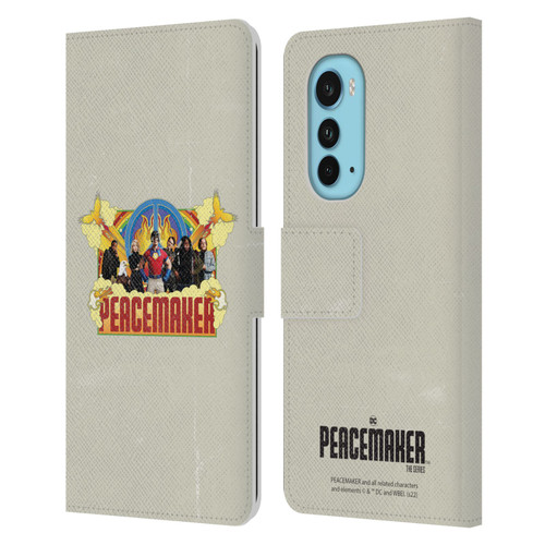 Peacemaker: Television Series Graphics Group Leather Book Wallet Case Cover For Motorola Edge (2022)