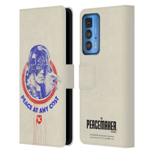 Peacemaker: Television Series Graphics Christopher Smith & Eagly Leather Book Wallet Case Cover For Motorola Edge 20 Pro