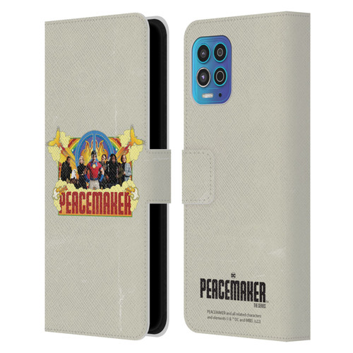 Peacemaker: Television Series Graphics Group Leather Book Wallet Case Cover For Motorola Moto G100