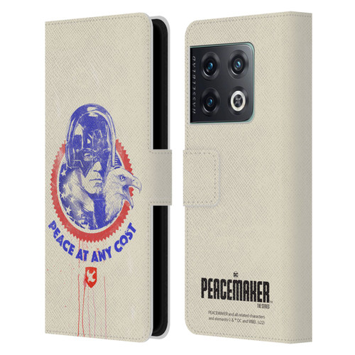 Peacemaker: Television Series Graphics Christopher Smith & Eagly Leather Book Wallet Case Cover For OnePlus 10 Pro