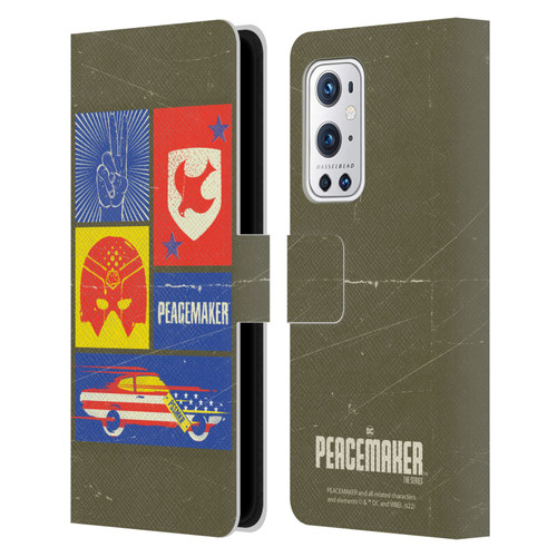 Peacemaker: Television Series Graphics Icons Leather Book Wallet Case Cover For OnePlus 9 Pro