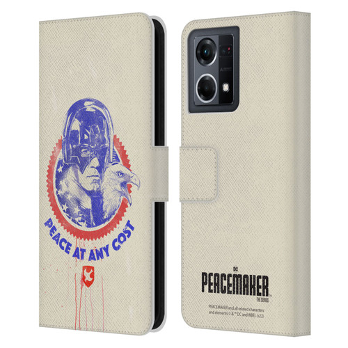 Peacemaker: Television Series Graphics Christopher Smith & Eagly Leather Book Wallet Case Cover For OPPO Reno8 4G