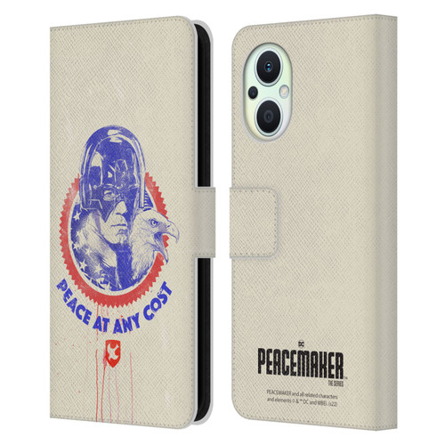 Peacemaker: Television Series Graphics Christopher Smith & Eagly Leather Book Wallet Case Cover For OPPO Reno8 Lite
