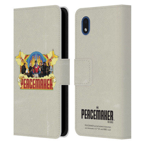 Peacemaker: Television Series Graphics Group Leather Book Wallet Case Cover For Samsung Galaxy A01 Core (2020)