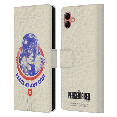 Peacemaker: Television Series Graphics Christopher Smith & Eagly Leather Book Wallet Case Cover For Samsung Galaxy A04 (2022)