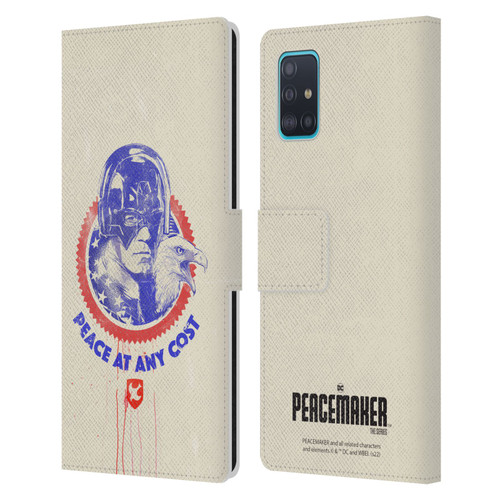 Peacemaker: Television Series Graphics Christopher Smith & Eagly Leather Book Wallet Case Cover For Samsung Galaxy A51 (2019)